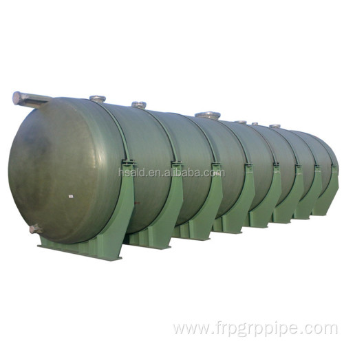 FRP/GRP horizontal fiberglass oil/acid/Co2 storage tank